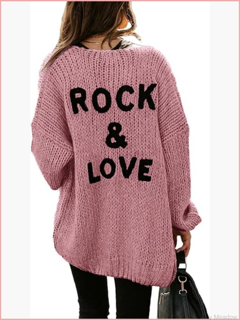 Long Sleeve Open Front Knit Cardigan Soft Loose Draped Sweater Coat - Picture 1 of 7